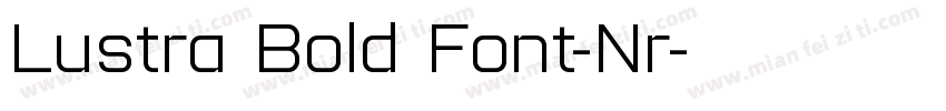 Lustra Bold Font-Nr字体转换